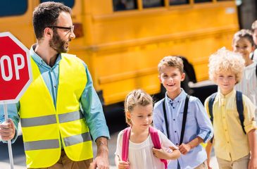 kids crossing street