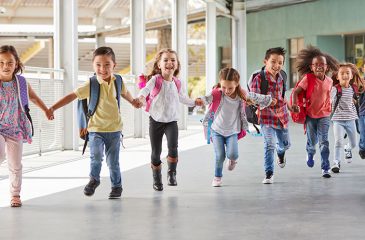 students running